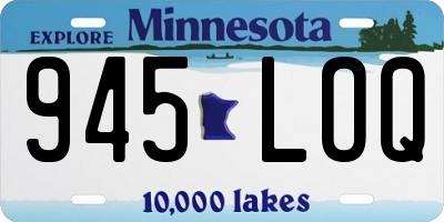 MN license plate 945LOQ