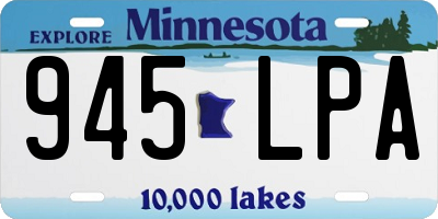 MN license plate 945LPA