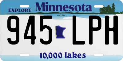 MN license plate 945LPH