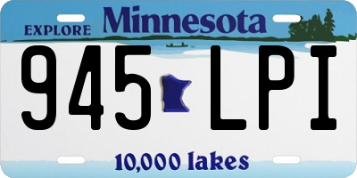 MN license plate 945LPI