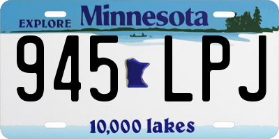 MN license plate 945LPJ