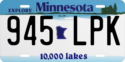 MN license plate 945LPK