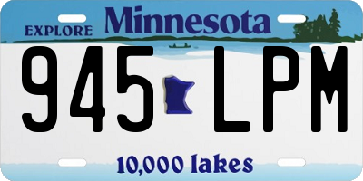 MN license plate 945LPM