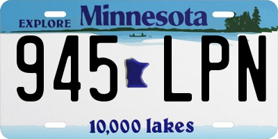 MN license plate 945LPN