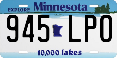 MN license plate 945LPO