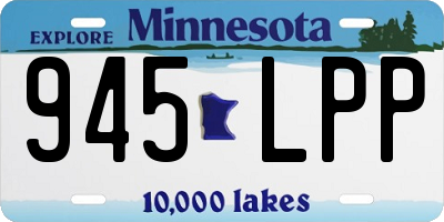 MN license plate 945LPP