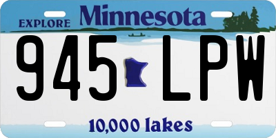 MN license plate 945LPW