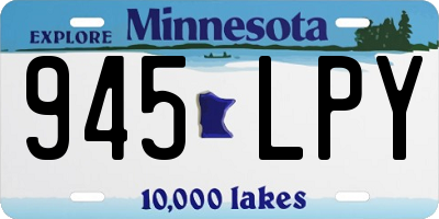 MN license plate 945LPY