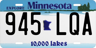 MN license plate 945LQA