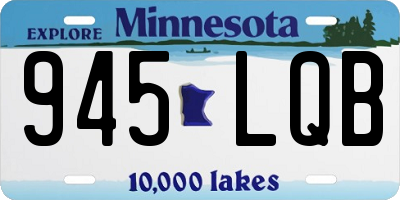MN license plate 945LQB