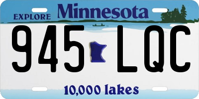 MN license plate 945LQC