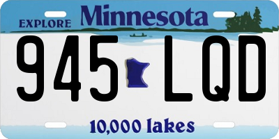 MN license plate 945LQD