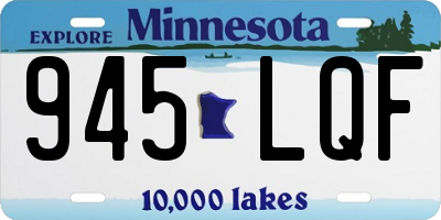 MN license plate 945LQF