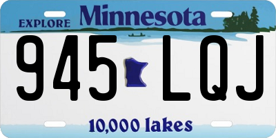 MN license plate 945LQJ