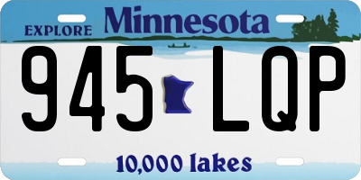 MN license plate 945LQP