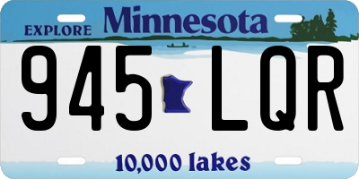 MN license plate 945LQR