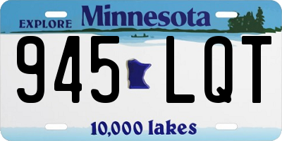 MN license plate 945LQT
