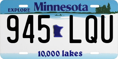 MN license plate 945LQU