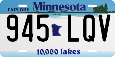 MN license plate 945LQV