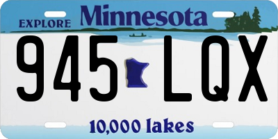 MN license plate 945LQX