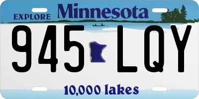MN license plate 945LQY
