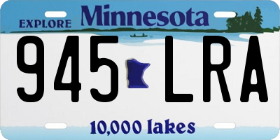 MN license plate 945LRA