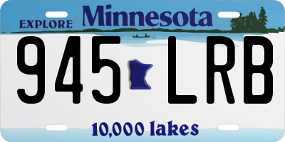 MN license plate 945LRB