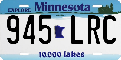 MN license plate 945LRC