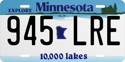 MN license plate 945LRE