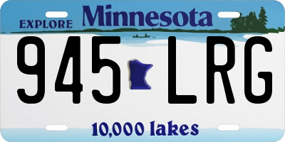 MN license plate 945LRG