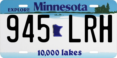 MN license plate 945LRH