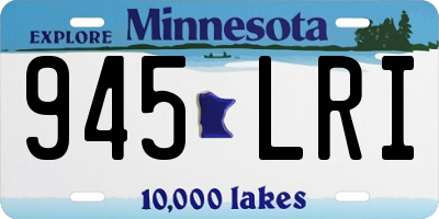 MN license plate 945LRI