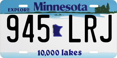 MN license plate 945LRJ