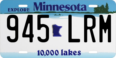 MN license plate 945LRM