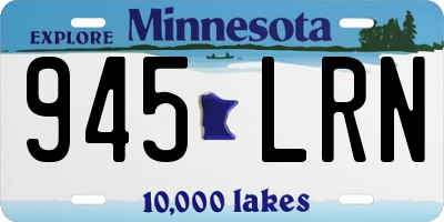 MN license plate 945LRN