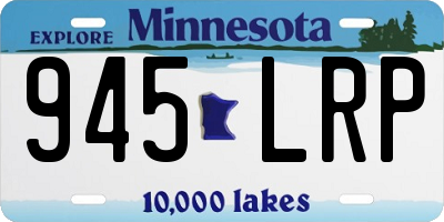 MN license plate 945LRP
