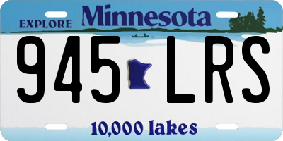 MN license plate 945LRS
