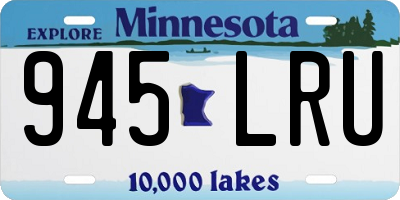 MN license plate 945LRU