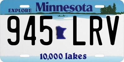 MN license plate 945LRV