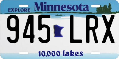 MN license plate 945LRX