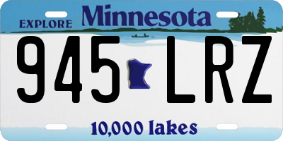 MN license plate 945LRZ