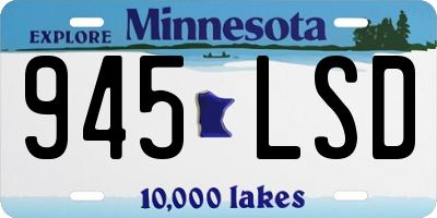 MN license plate 945LSD