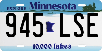 MN license plate 945LSE