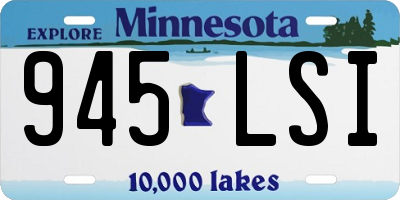 MN license plate 945LSI