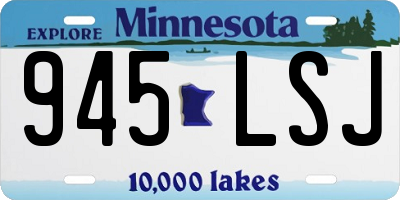 MN license plate 945LSJ