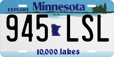 MN license plate 945LSL