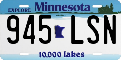 MN license plate 945LSN