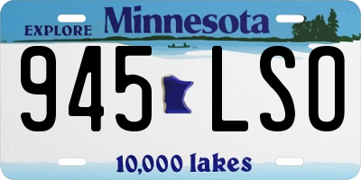 MN license plate 945LSO