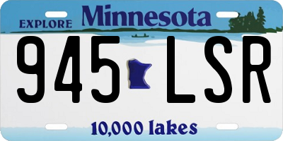 MN license plate 945LSR