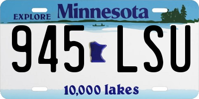 MN license plate 945LSU